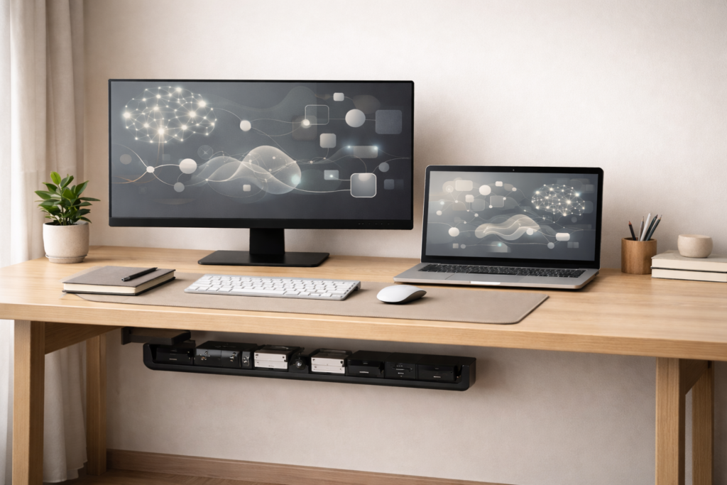 Cable Management Essentials for a zero-wire desk setup