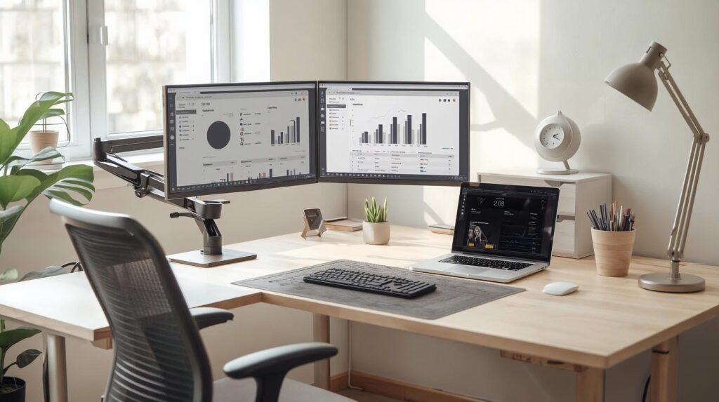 Modern and well organized Desk Setup