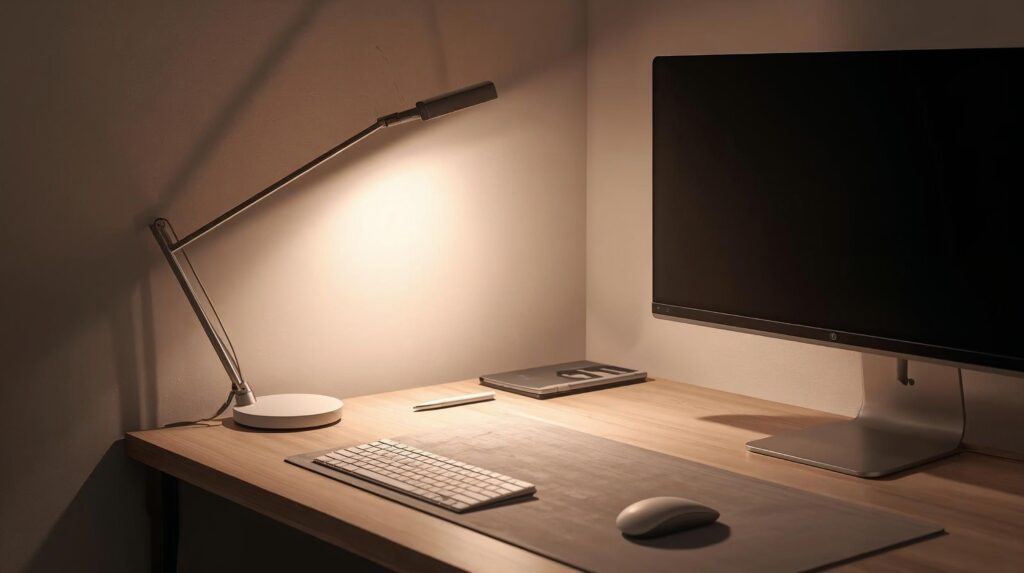 minimal desk lamp lighting for home office productivity