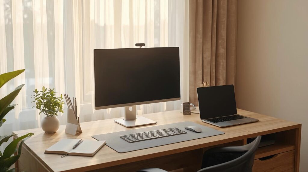 A scene of Essential Desk Accessories for a Minimal Home Office